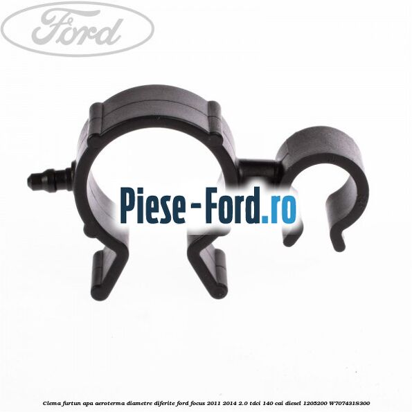 Clema furtun apa aeroterma diametre diferite Ford Focus 2011-2014 2.0 TDCi 140 cai diesel