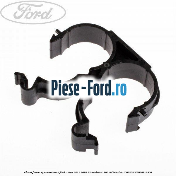 Clema elastica prindere conducta clima Ford C-Max 2011-2015 1.0 EcoBoost 100 cai benzina