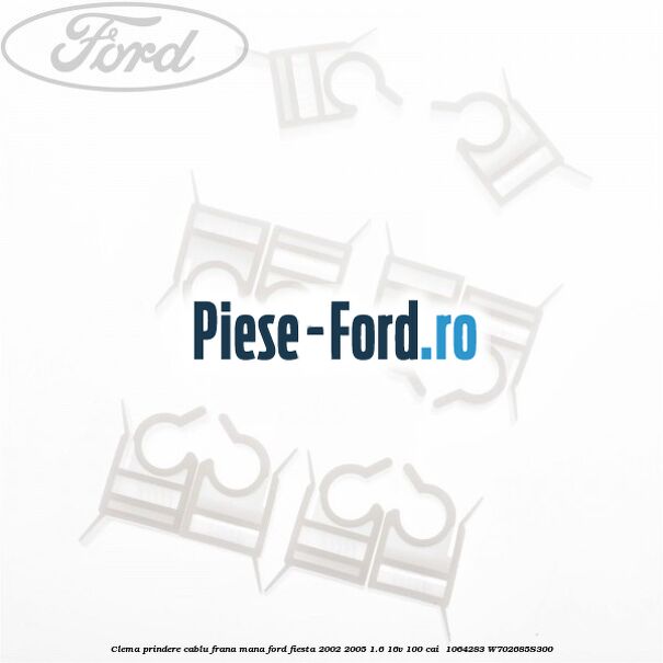 Clema prindere cablu frana mana Ford Fiesta 2002-2005 1.6 16V 100 cai  #EB0E3A55AC