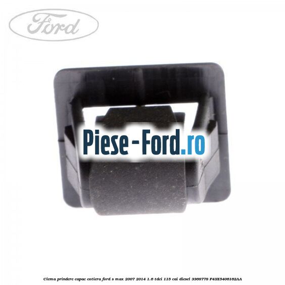 Capac maner usa stanga fata negru Ford S-Max 2007-2014 1.6 TDCi 115 cai diesel