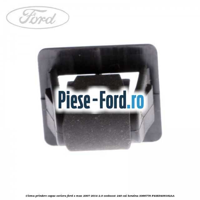 Capac maner usa stanga fata negru Ford S-Max 2007-2014 2.0 EcoBoost 240 cai benzina