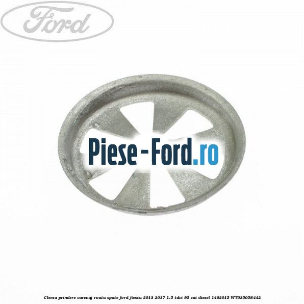 Clema prindere carenaj roata spate Ford Fiesta 2013-2017 1.5 TDCi 95 cai diesel