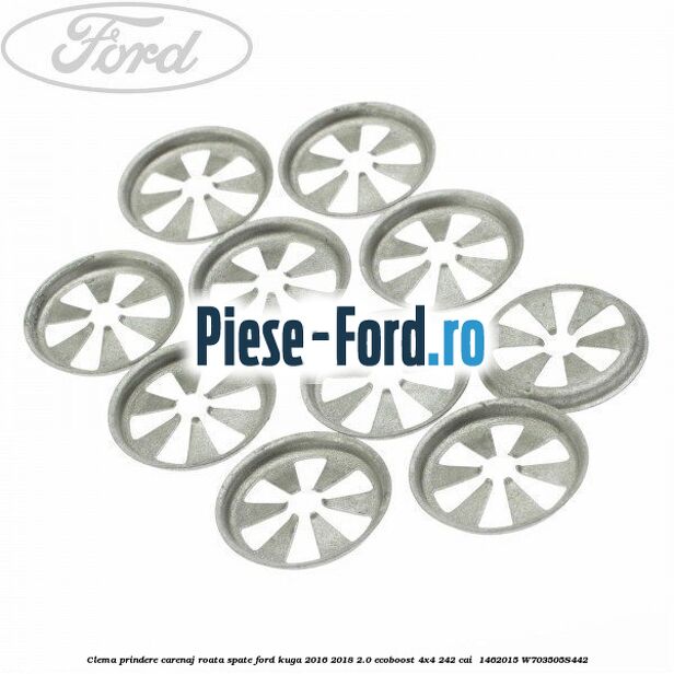 Clema prindere carenaj roata spate Ford Kuga 2016-2018 2.0 EcoBoost 4x4 242 cai  #A9FB71D2DA