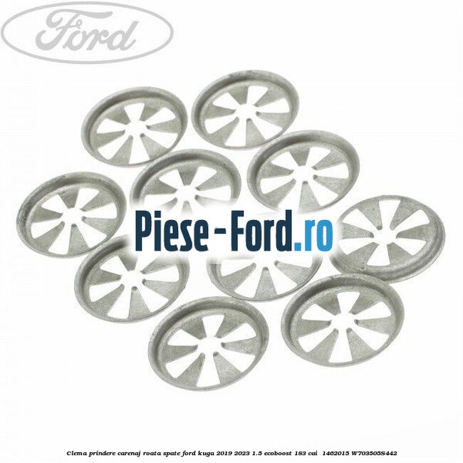 Clema prindere carenaj roata spate Ford Kuga 2019-2023 1.5 EcoBoost 183 cai  #22C7E33291
