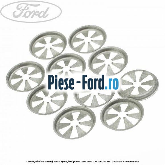 Clema prindere carenaj roata spate Ford Puma 1997-2003 1.6 16V 103 cai  #A17FAD92CD