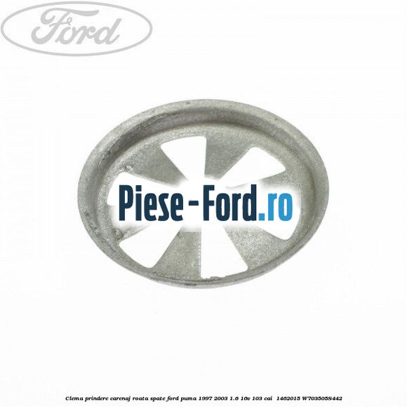 Clema prindere carenaj roata spate Ford Puma 1997-2003 1.6 16V 103 cai  #A17FAD92CD