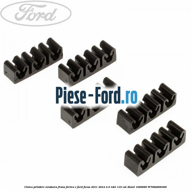 Brida prindere furtun frana spate stanga Ford Focus 2011-2014 2.0 TDCi 115 cai diesel