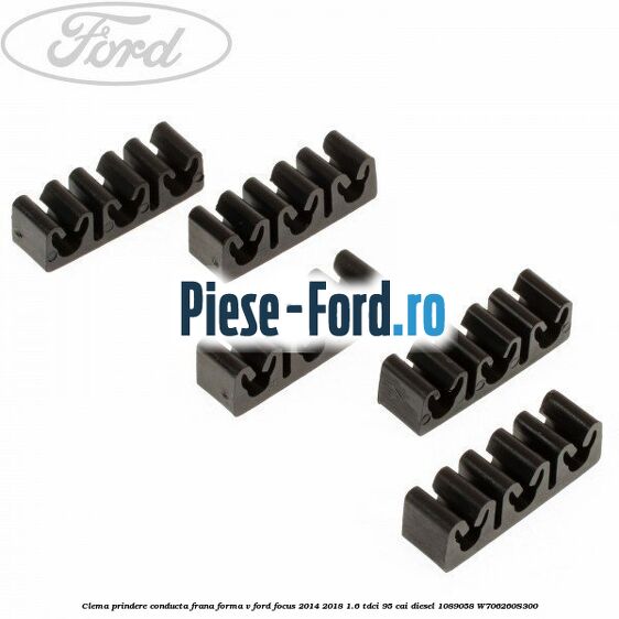 Brida prindere furtun frana spate stanga Ford Focus 2014-2018 1.6 TDCi 95 cai diesel
