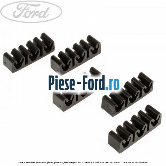 Clema prindere conducta frana forma V Ford Ranger 2016-2020 3.2 TDCi 4x4 200 cai diesel #DF1B6C5311