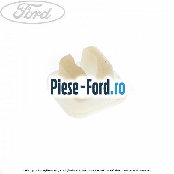 Clema prindere deflector aer plastic Ford S-Max 2007-2014 1.6 TDCi 115 cai diesel