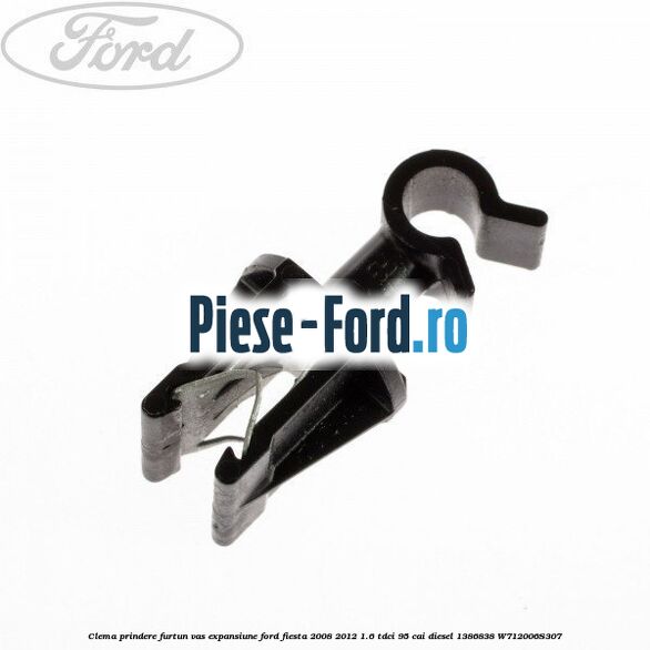 Clema prindere furtun vas expansiune Ford Fiesta 2008-2012 1.6 TDCi 95 cai diesel