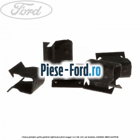 Clema prindere grila parbriz inferioara Ford Cougar 2.0 16V 131 cai benzina #1ECE7AA758