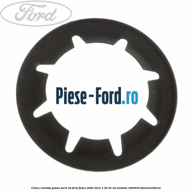 Clema rotunda panou bord 34 Ford Fiesta 2008-2012 1.25 82 cai benzina
