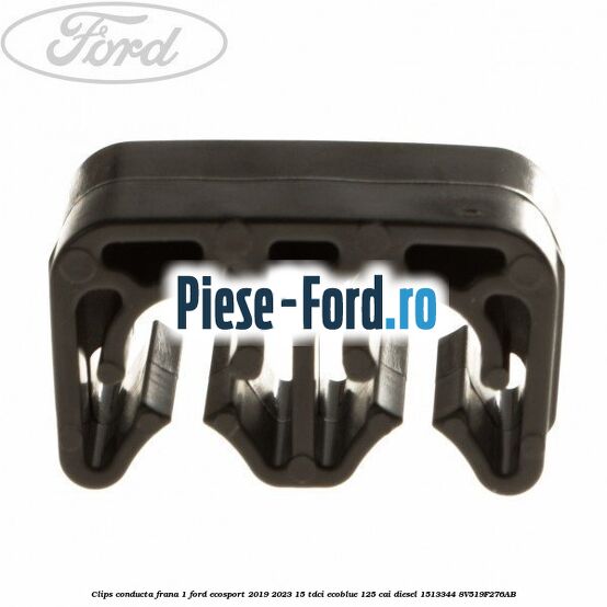 Clips conducta frana 1 Ford EcoSport 2019-2023 1.5 TDCi EcoBlue 125 cai #18AA4D8D53
