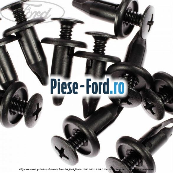Clips cu surub prindere elemente interior Ford Fiesta 1996-2001 1.25 i 16V 75 cai #F2935427D2 Clips cu surub prindere elemente interior Ford Fiesta 1996-2001 1.25 i 16V 75 cai benzina #F2935427D2