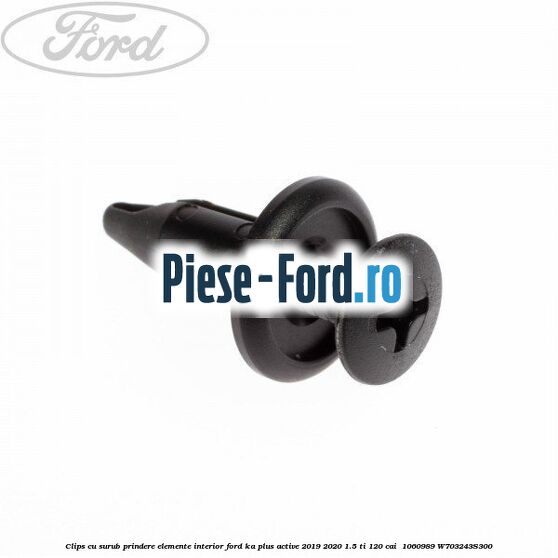 Clips cu surub prindere elemente interior Ford Ka plus Active 2019-2020 1.5 Ti 120 cai  #3040116133