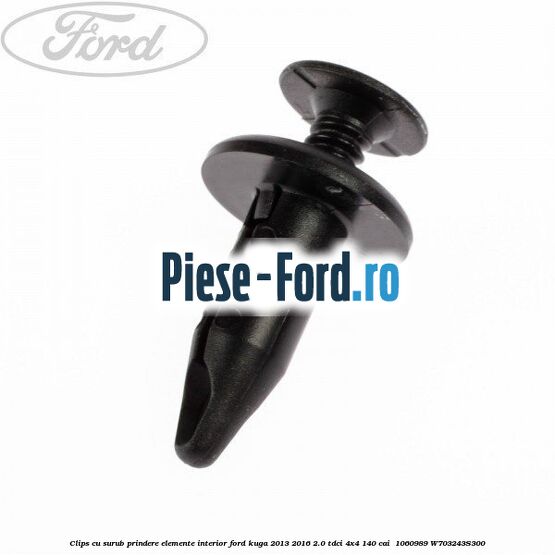 Clips cu surub prindere elemente interior Ford Kuga 2013-2016 2.0 TDCi 4x4 140 cai  #82A95335A2