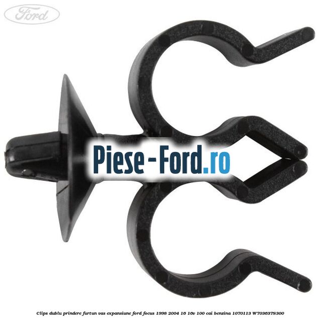 Clips dublu prindere furtun vas expansiune Ford Focus 1998-2004 1.6 16V 100 cai #1870C2435E