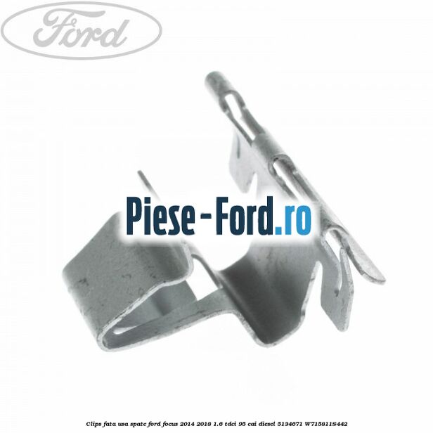 Clips dublu fixare conducte si furtune Ford Focus 2014-2018 1.6 TDCi 95 cai diesel