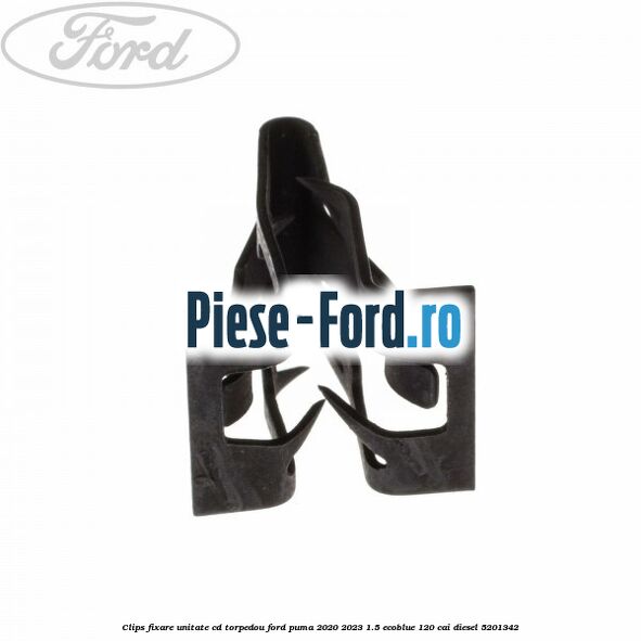 Clips fixare unitate CD torpedou Ford Puma 2020-2023 1.5 EcoBlue 120 cai #E9EF813260