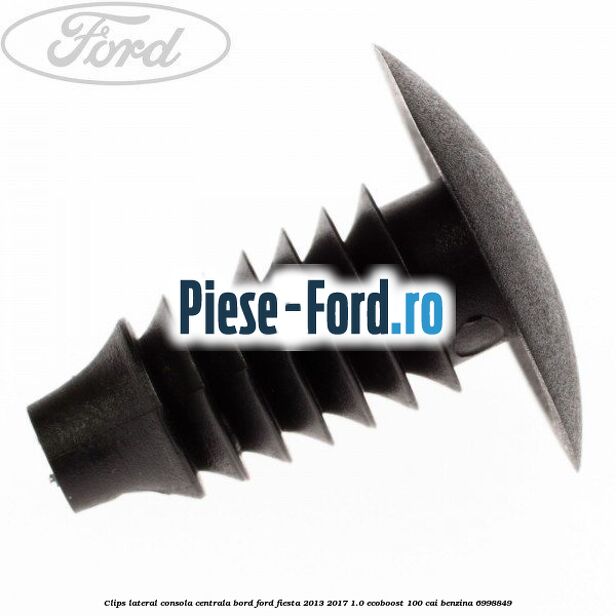 Clips lateral consola centrala bord Ford Fiesta 2013-2017 1.0 EcoBoost 100 cai