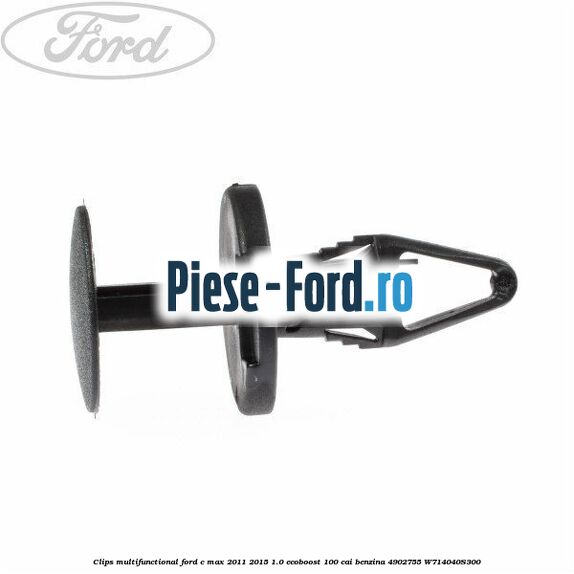 Clips lateral consola centrala bord Ford C-Max 2011-2015 1.0 EcoBoost 100 cai benzina