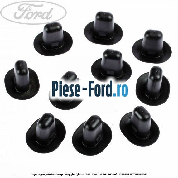 Clips negru prindere lampa stop Ford Focus 1998-2004 1.6 16V 100 cai  #78AB29C7EA