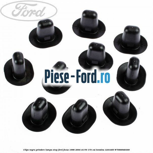 Clips negru prindere lampa stop Ford Focus 1998-2004 ST170 173 cai benzina #6006B14C6E