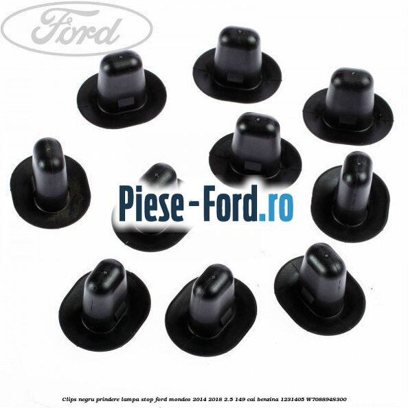 Clips negru prindere lampa stop Ford Mondeo 2014-2018 2.5 149 cai benzina #0E7CB9ADCF