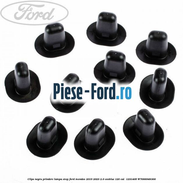 Clips negru prindere lampa stop Ford Mondeo 2019-2023 2.0 EcoBlue 120 cai  #C52BD13794