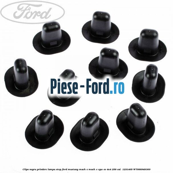 Clips negru prindere lampa stop Ford Mustang Mach-E MACH-E (CGW) EV 4x4 258 cai  #1C9C31F77E