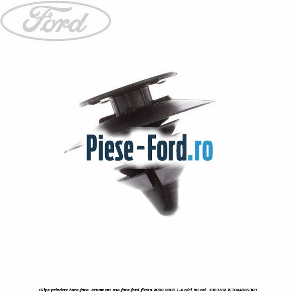Clips prindere bara fata , ornament usa fata Ford Fiesta 2002-2005 1.4 TDCi 68 cai  #A271CBB6C2