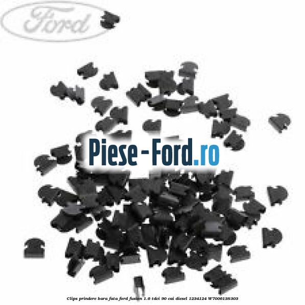Clips patrat prindere lampa stop Ford Fusion 1.6 TDCi 90 cai diesel