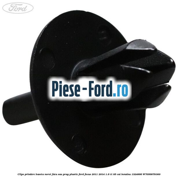 Clips prindere baveta noroi fata sau prag plastic Ford Focus 2011-2014 1.6 Ti 85 cai benzina