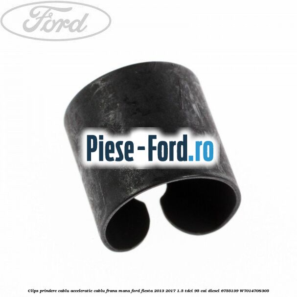 Clips prindere bara spate push pin Ford Fiesta 2013-2017 1.5 TDCi 95 cai diesel