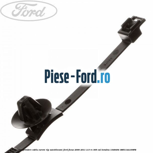 Clips prindere cablu acceleratie, cablu frana mana Ford Focus 2008-2011 2.5 RS 305 cai benzina