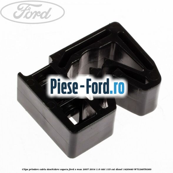 Clips prindere cablu deschidere capota Ford S-Max 2007-2014 1.6 TDCi 115 cai diesel