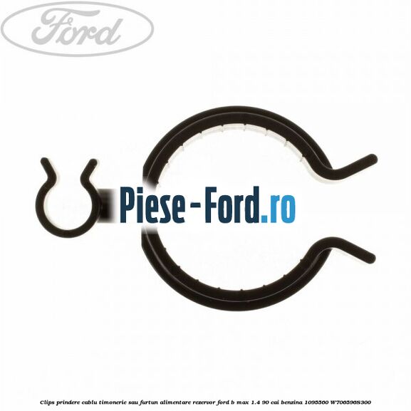 Clips prindere cablu timonerie sau furtun alimentare rezervor Ford B-Max 1.4 90 cai benzina