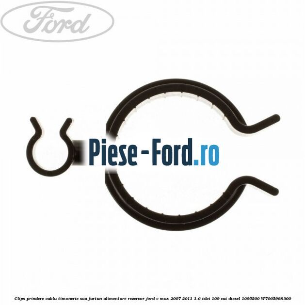 Clips prindere cablu curent, tip autoblocant Ford C-Max 2007-2011 1.6 TDCi 109 cai diesel