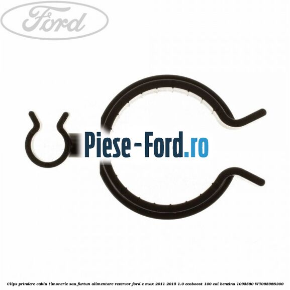 Clips prindere cablu timonerie sau furtun alimentare rezervor Ford C-Max 2011-2015 1.0 EcoBoost 100 cai benzina