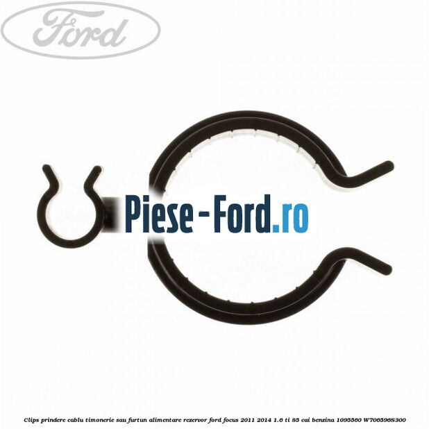 Clips prindere cablu timonerie sau furtun alimentare rezervor Ford Focus 2011-2014 1.6 Ti 85 cai benzina