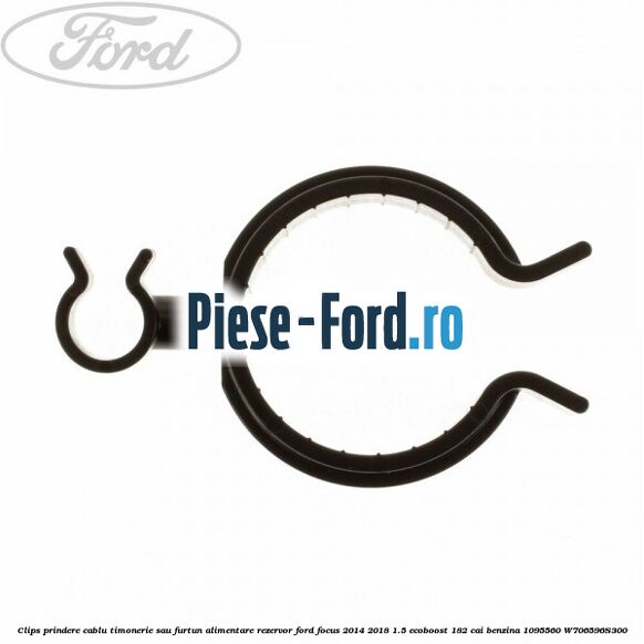 Clips prindere cablu timonerie sau furtun alimentare rezervor Ford Focus 2014-2018 1.5 EcoBoost 182 cai benzina