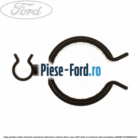 Clips prindere cablu timonerie sau furtun alimentare rezervor Ford S-Max 2007-2014 2.0 EcoBoost 240 cai benzina