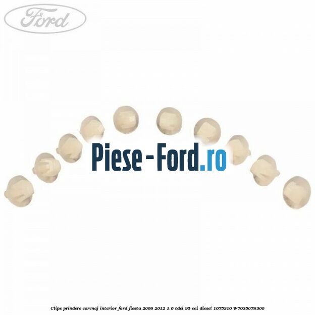 Clips prindere carenaj interior Ford Fiesta 2008-2012 1.6 TDCi 95 cai diesel