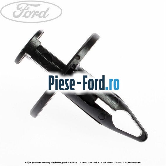 Clips prindere carenaj roata fata push pin Ford C-Max 2011-2015 2.0 TDCi 115 cai diesel