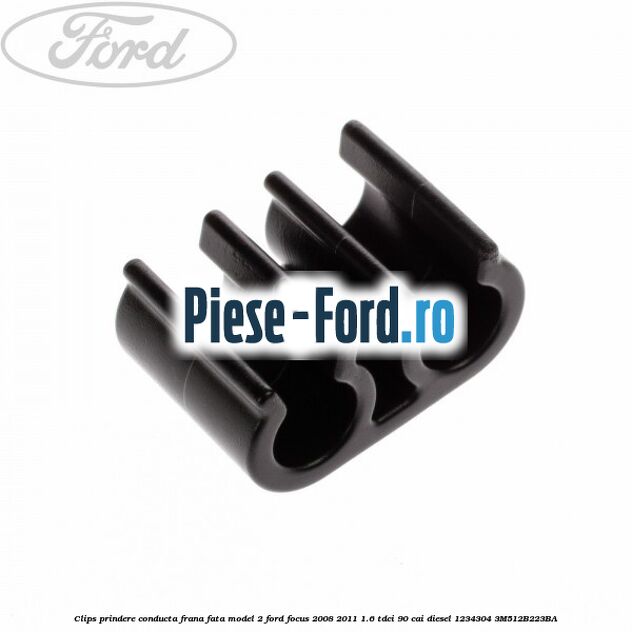 Clips prindere conducta frana fata model 2 Ford Focus 2008-2011 1.6 TDCi 90 cai diesel #E0DE7F61DF