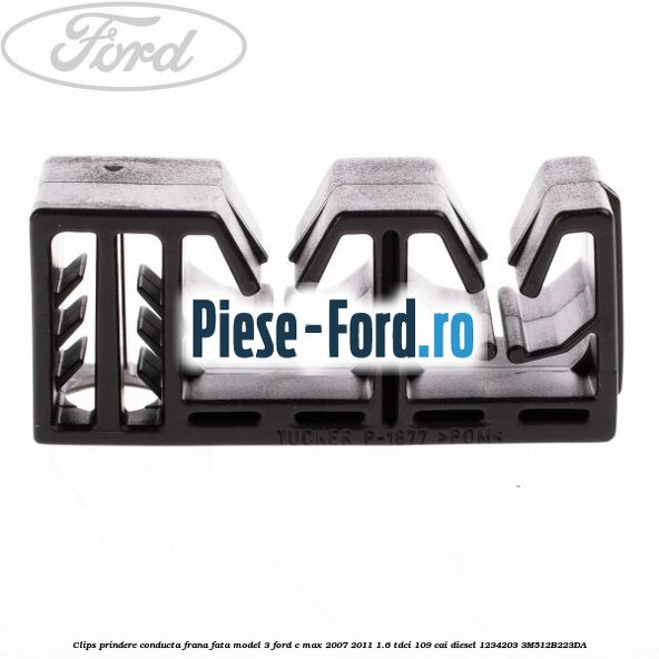 Clips prindere conducta frana fata model 2 Ford C-Max 2007-2011 1.6 TDCi 109 cai diesel