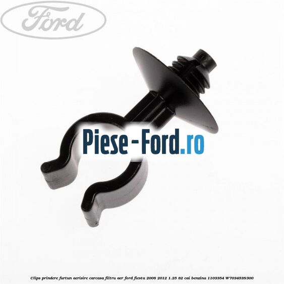 Clips prindere furtun aerisire carcasa filtru aer Ford Fiesta 2008-2012 1.25 82 cai benzina