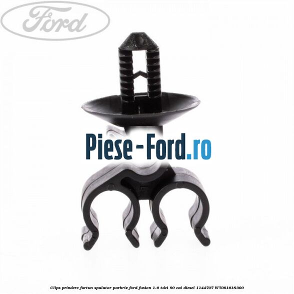 Clips prindere furtun spalator parbriz Ford Fusion 1.6 TDCi 90 cai diesel