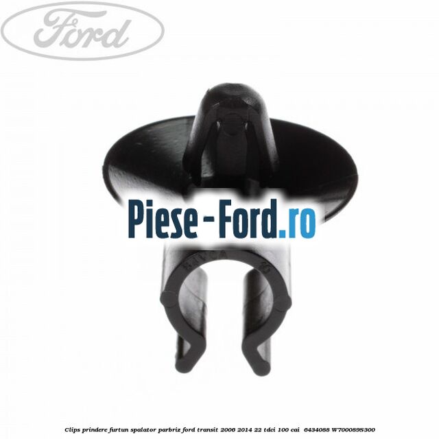 Clips prindere furtun spalator parbriz Ford Transit 2006-2014 2.2 TDCi 100 cai #83B3057C45